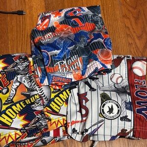 Flow Run Kids Baseball Graphic Shorts
